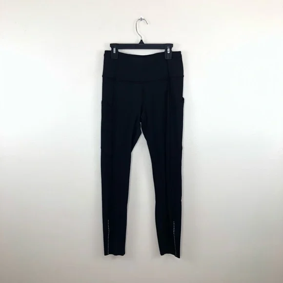 Lululemon Fast & Free 7/8 Tight II *Nulux 25" Black size 6 - Picture 2 of 15